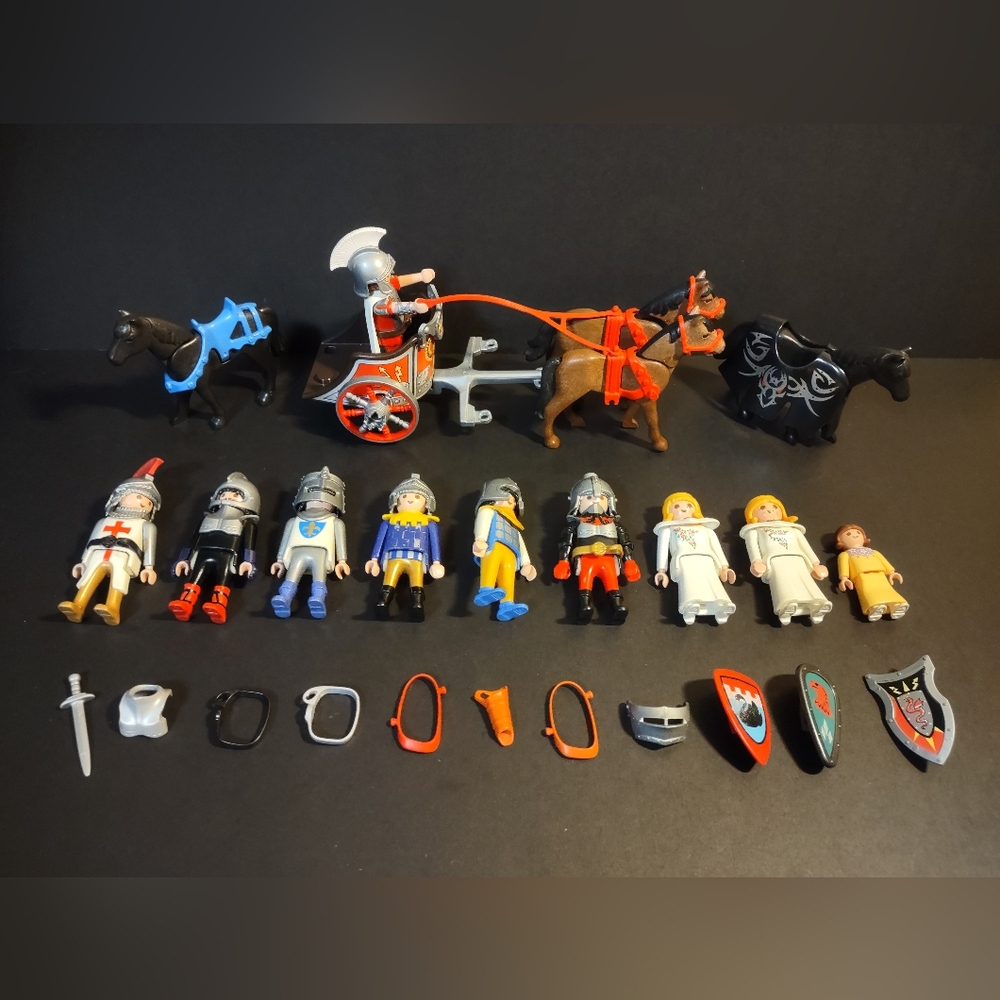 Playmobil 4270 Roman Colosseum Chariot 10 People 4 Horses Replacement Parts